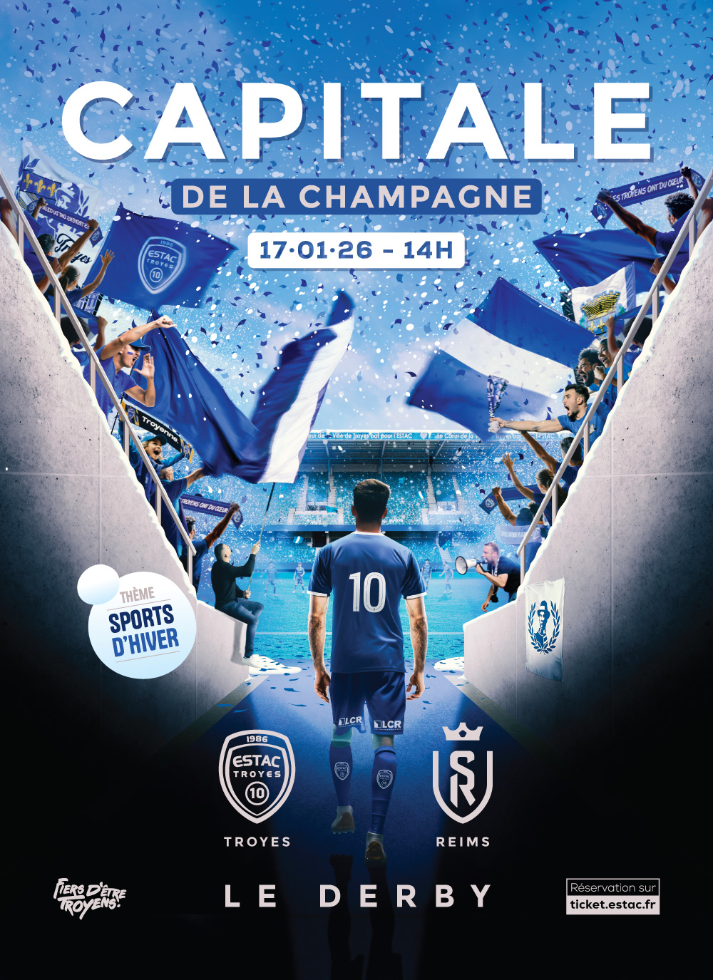 Affiche derby ESTAC-REIMS