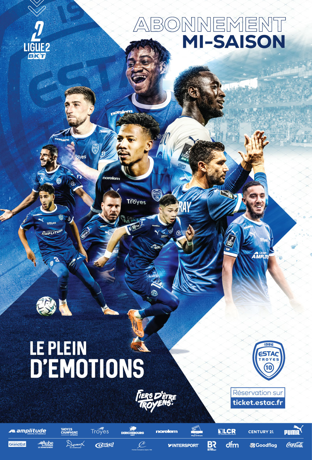 Affiche ESTAC abonnement mi-saison