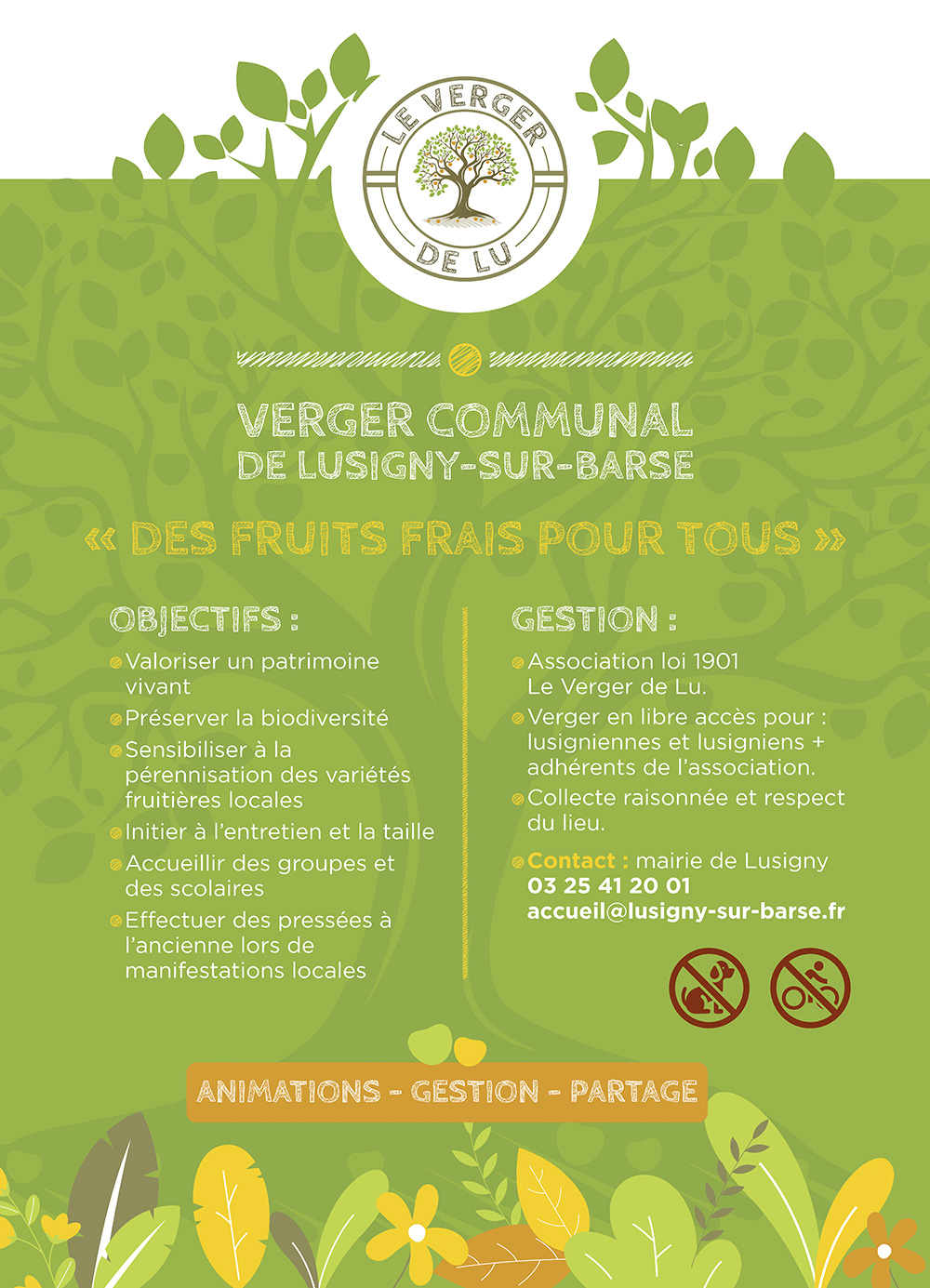 Affiche Verger de lu